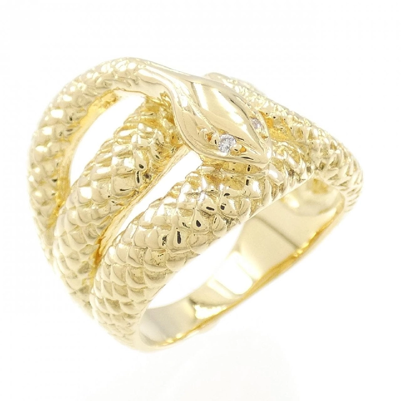 Nhẫn kim cương K18YG hình rắn 670390