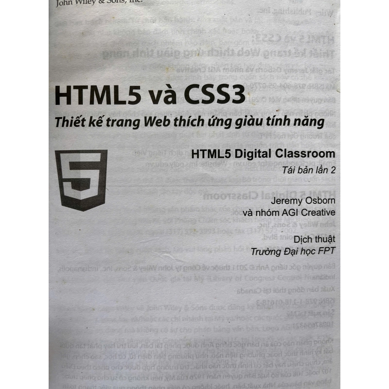 HTML5 & CSS3 THIẾT KẾ TRANG WEB THÍCH ỨNG GIÀU TÍNH NĂNG 498477
