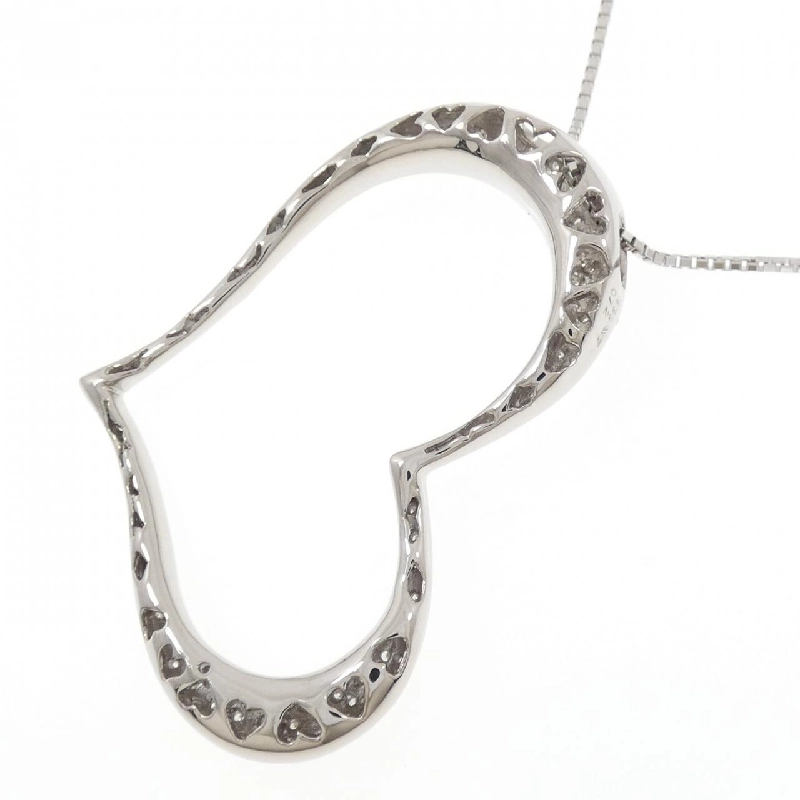 Dây chuyền kim cương pavé hình trái tim 750WG/K18WG 0.72CT - Hàng hiệu Authentic 862075