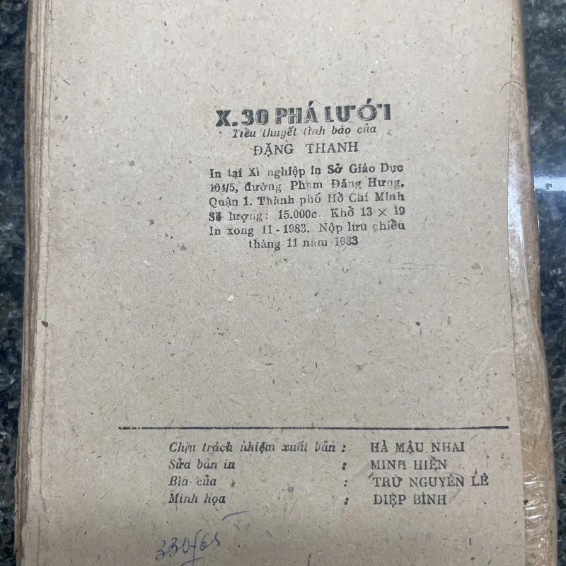 X30 phá lưới Đặng Thanh xb 1983 713326