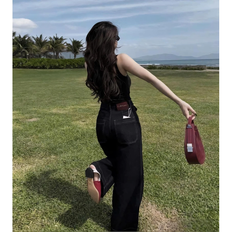Quần jeans dáng dài (98cm) hàng QC chất mềm form đẹp #3225 473485