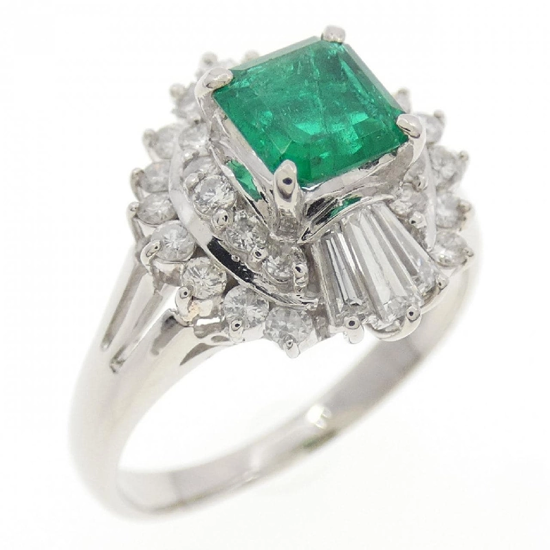 Nhẫn Emerald PT900 0.56CT - Hàng hiệu Authentic 855012