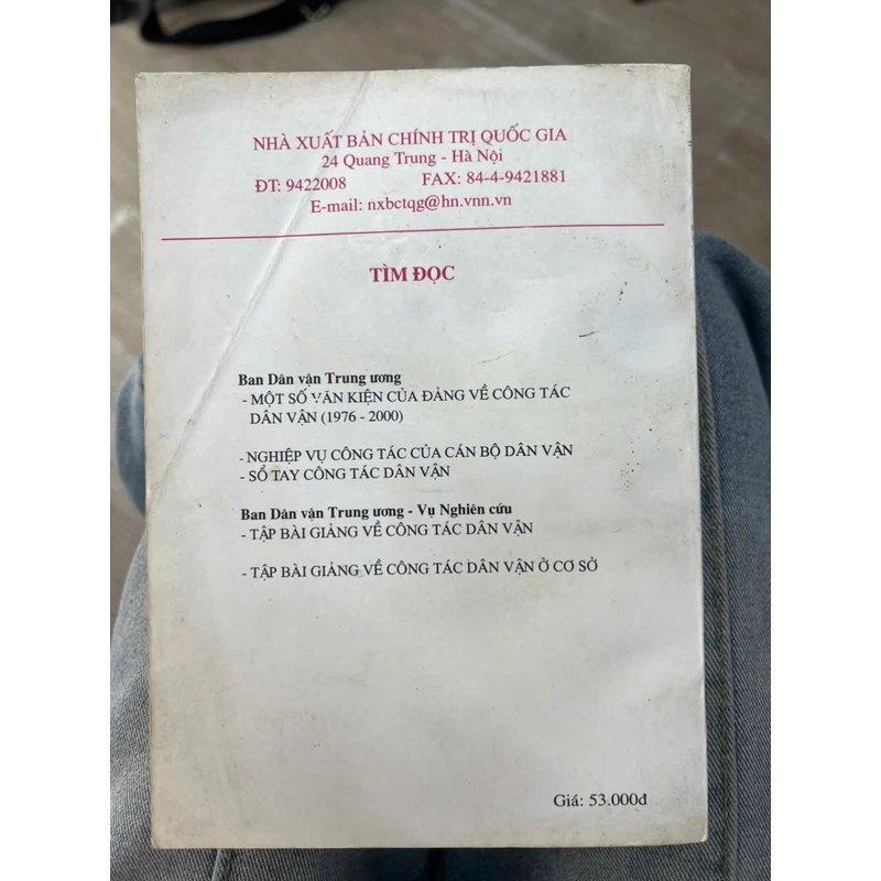 Xây dựng và thực hiện quy chế dân chủ ở cơ sở - NXB Chính trị Quốc gia .8 336266