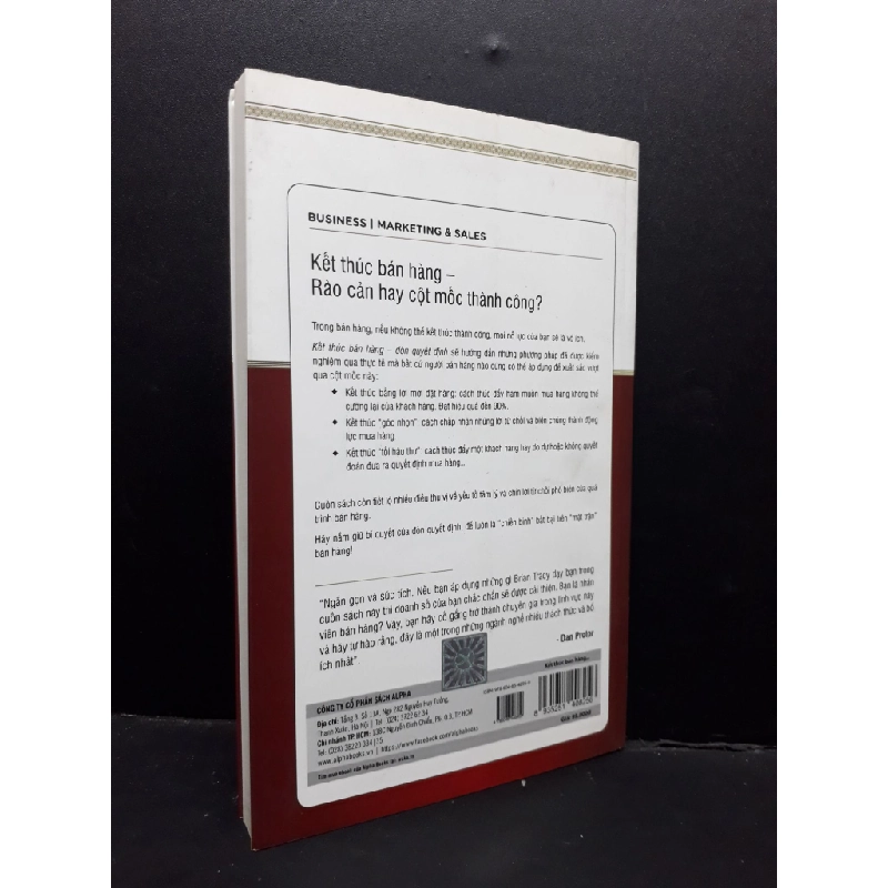 Kết thúc bán hàng - Đòn quyết định mới 90% bẩn nhẹ 2020 HCM1410 Brian Tracy MARKETING KINH DOANH 302876