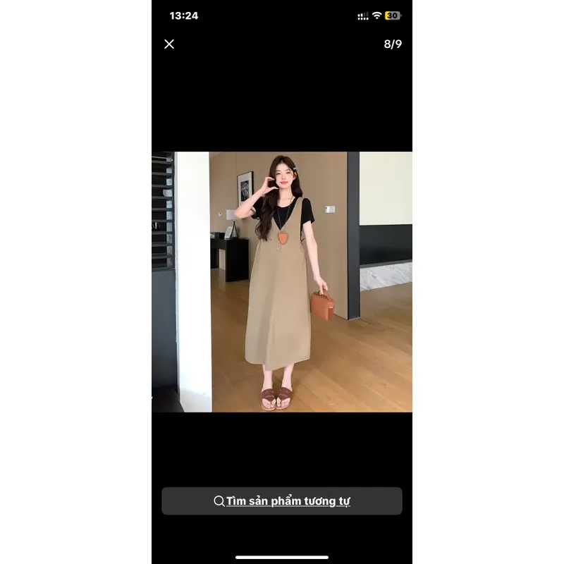 Sét yếm bầu kèm áo tăm dài tay yess 698024