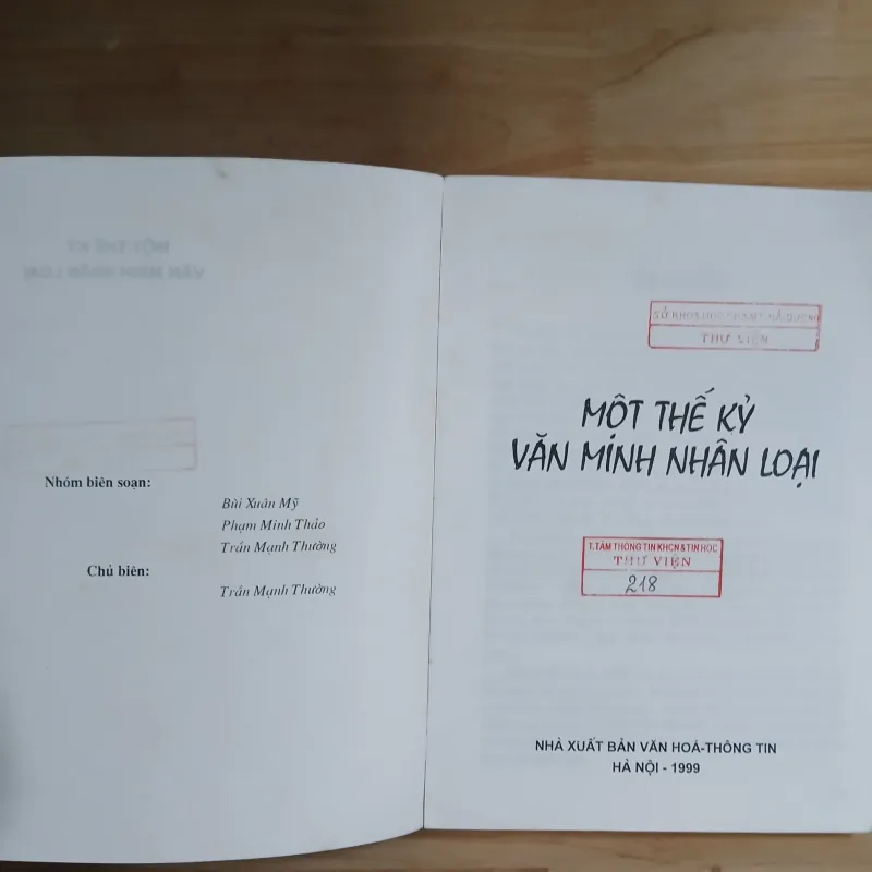 Một Thế Kỷ Văn Minh Nhân Loại - Trần Mạnh Thường chủ biên 782202