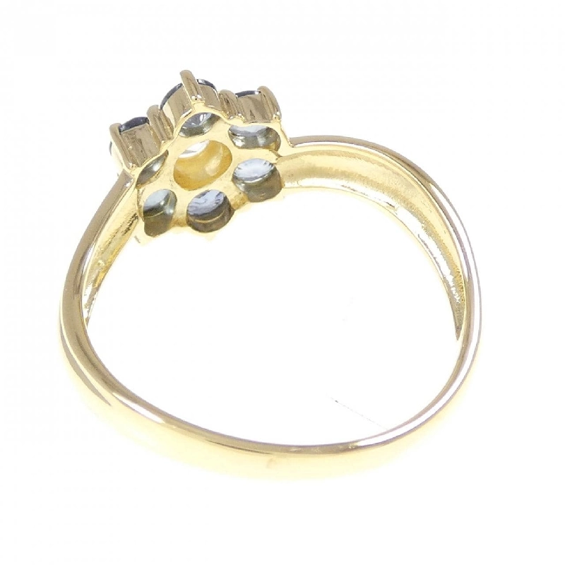 Nhẫn Sapphire K18YG Hoa 669642