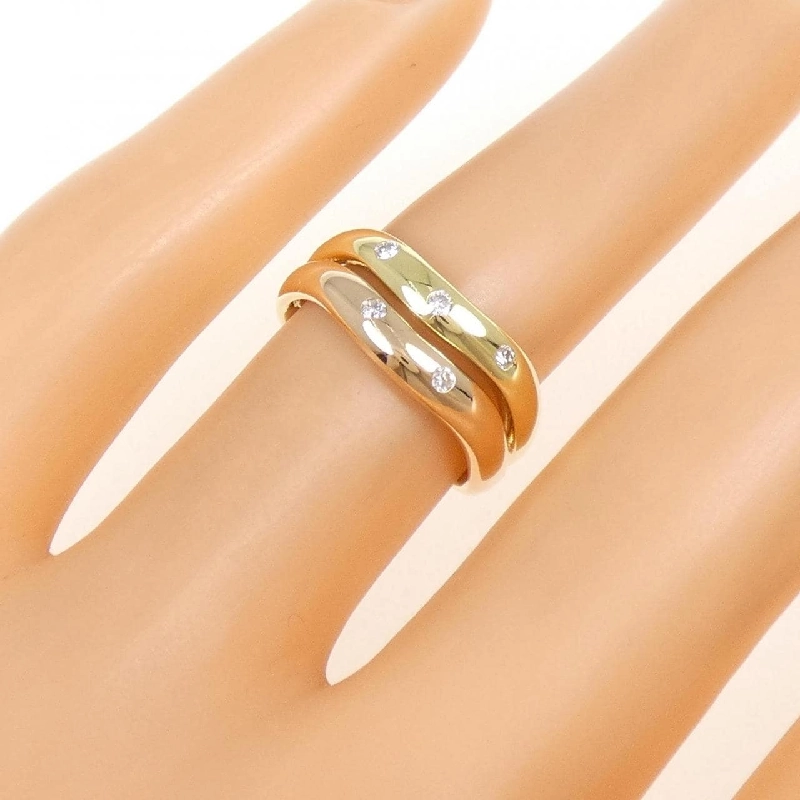 Nhẫn kim cương K18YG/K18PG 0.07CT - Hàng hiệu Chính hãng 851086