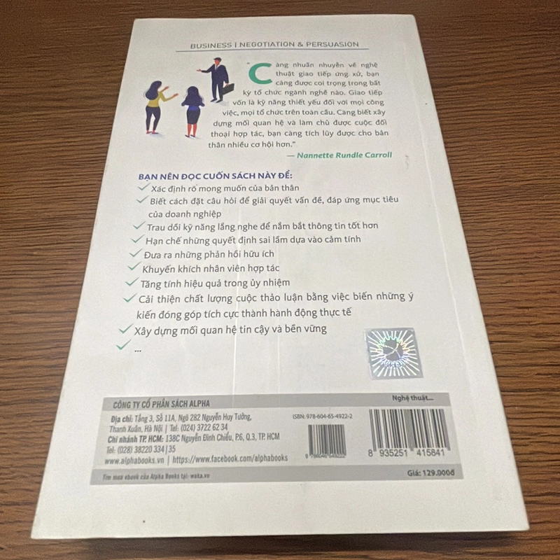 Nghệ thuật giải quyết các vấn đề trong giao tiếp Nannette Rundle Carroll 361278