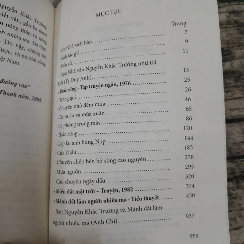 Tác phẩm Văn học đoạt GT Nhà Nước- NGUYỄN KHẮC TRƯỜNG. Thác rừng... 785974