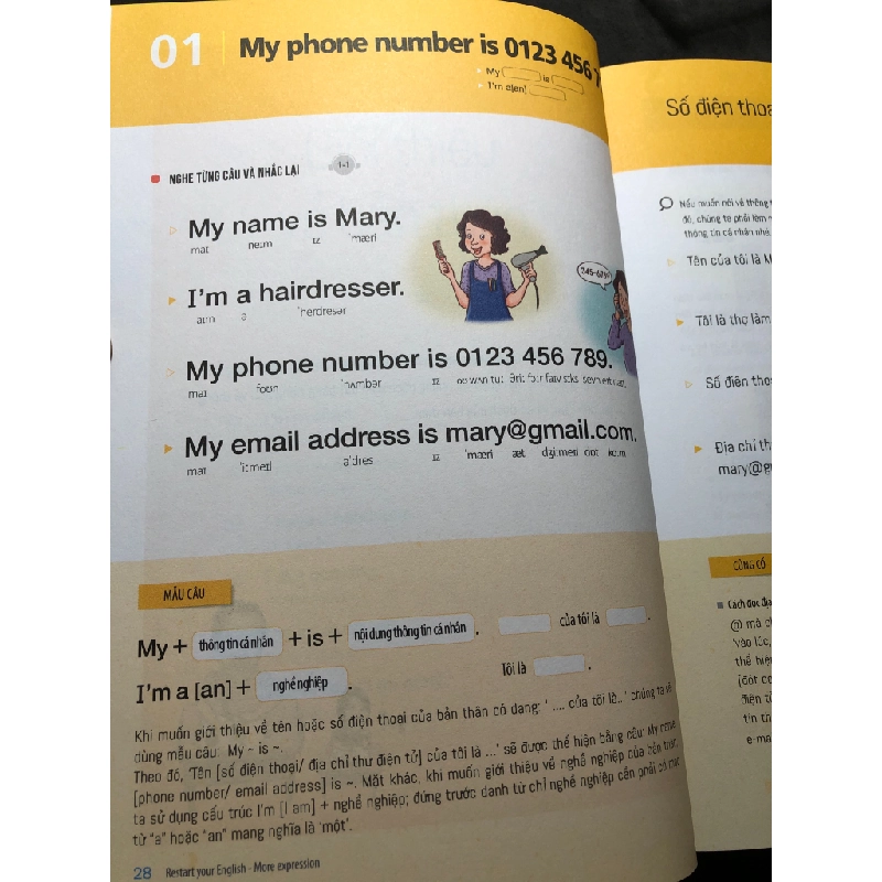 Restart your english more expression yêu lại tiếng anh từ đầu 2020 mới 90% Park Kyung Mi và Kim Ji Jeon HPB2808 HỌC NGOẠI NGỮ 458455