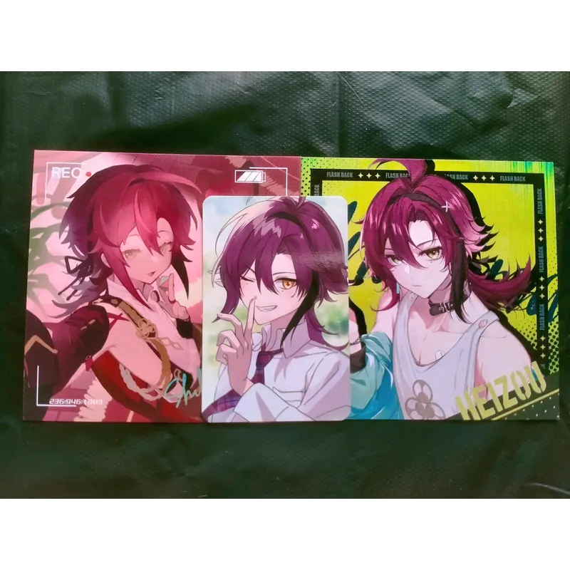 Combo 2 postcard 1 card Heizou Genshin Impact - hàng artist 588889