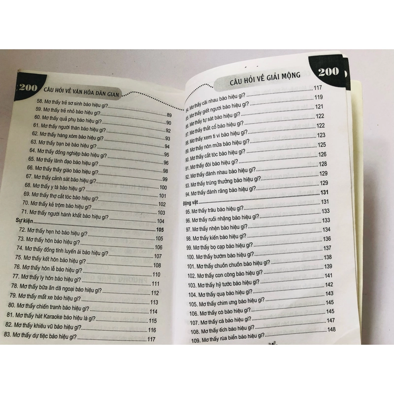 200 CÂU HỎI VỀ GIẢI MỘNG - 247 trang, nxb: 2012 336638