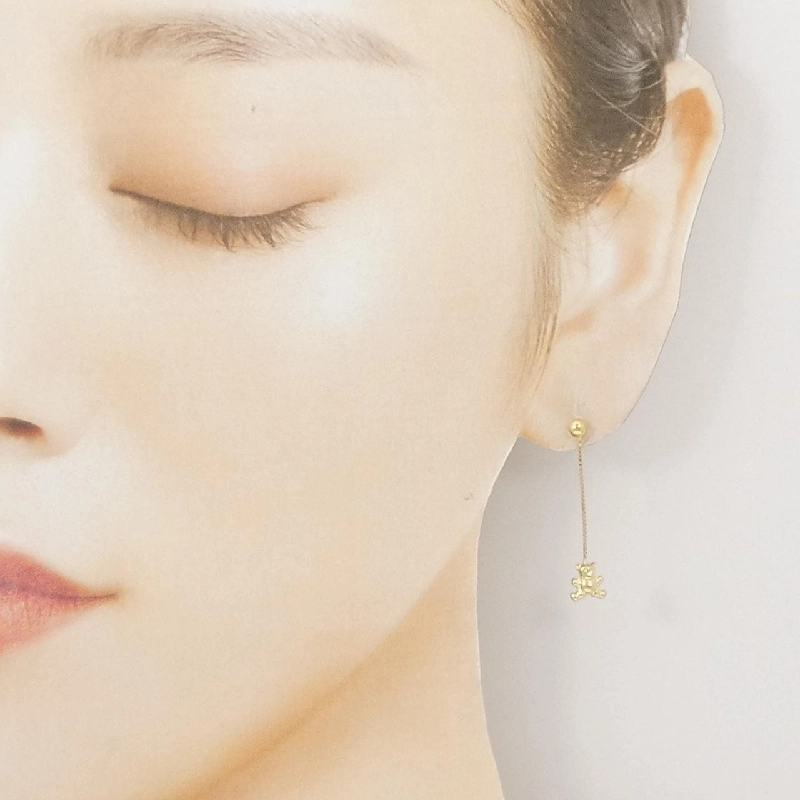 K18YG Bông tai Gấu - Hàng hiệu Chính hãng 866205