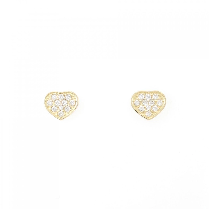 K18YG Bông tai kim cương hình trái tim 0.30CT - Hàng hiệu Chính hãng 872021