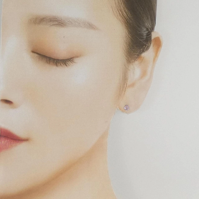 K18YG Amethyst Bông tai - Hàng hiệu Chính hãng 866365