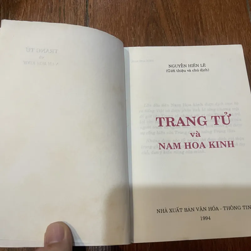 Trang Tử Nam Hoa Kinh - Nguyễn Hiến Lê (t4) 775849