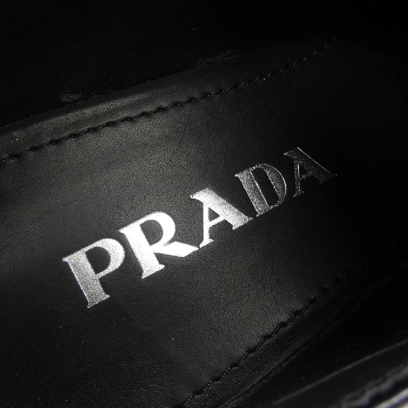 Giày lười Prada PRADA màu chocolate với logo hình tam giác 1D246M 656426
