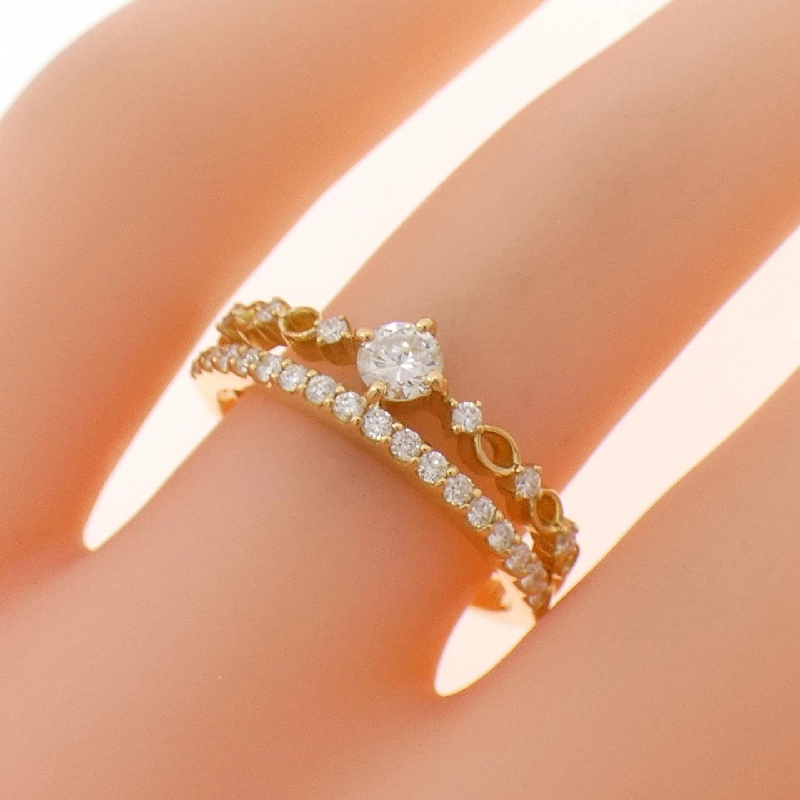 Nhẫn kim cương K18YG 0.40CT - Hàng hiệu Authentic 852411