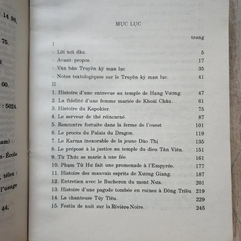 Truyền kỳ mạn lục | Nguyễn dữ | tiếng Việt tiếng Pháp | 1995 1012794