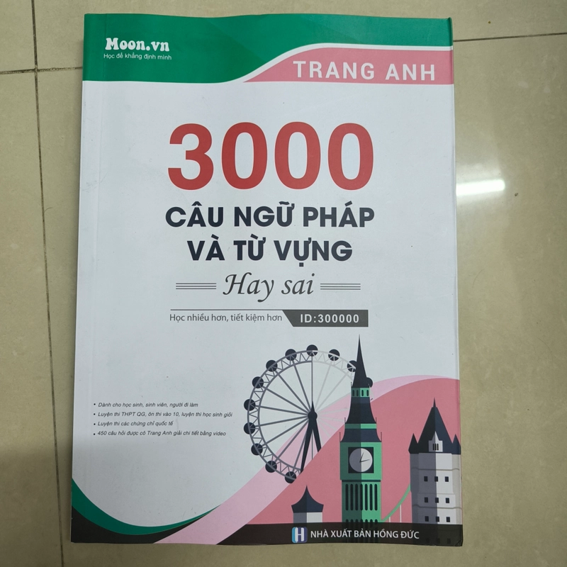 Sách học tiếng Anh - 3000 Câu ngữ pháp và từ vựng hay sai - Trang Anh - Giá bìa 119k 352098