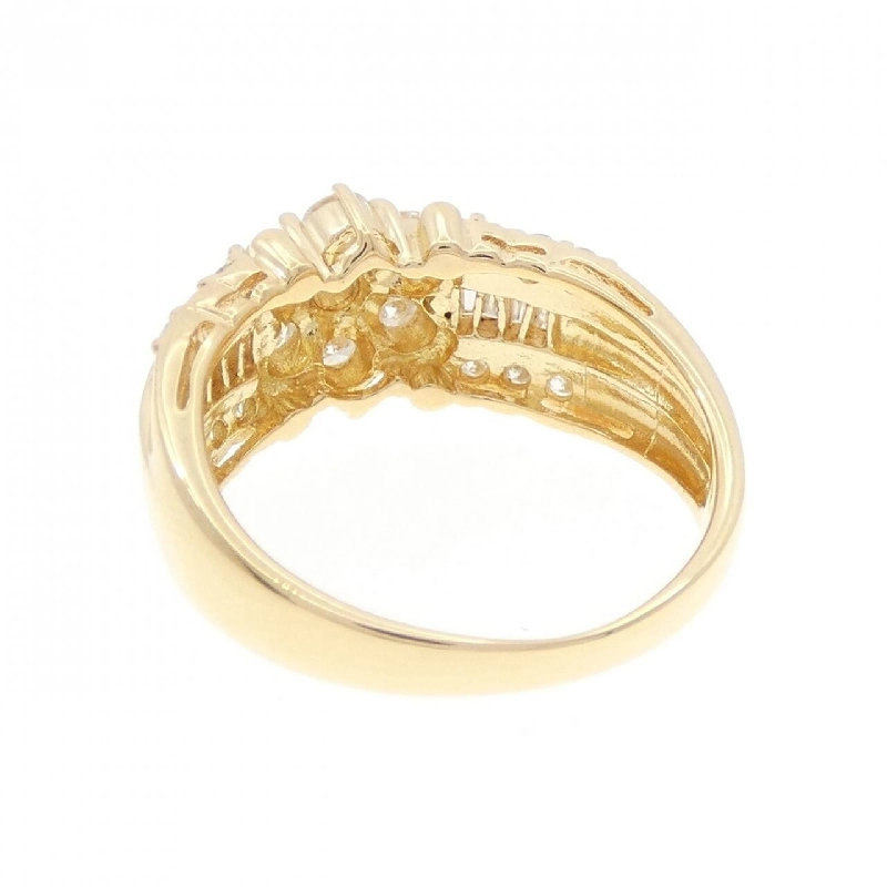 Nhẫn kim cương hoa K18YG 1.00CT 667899