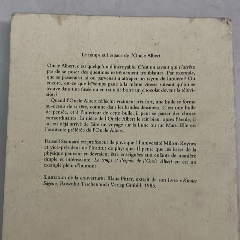Le temps et l’espace de l’oncle albert - Russell Stannard 502069
