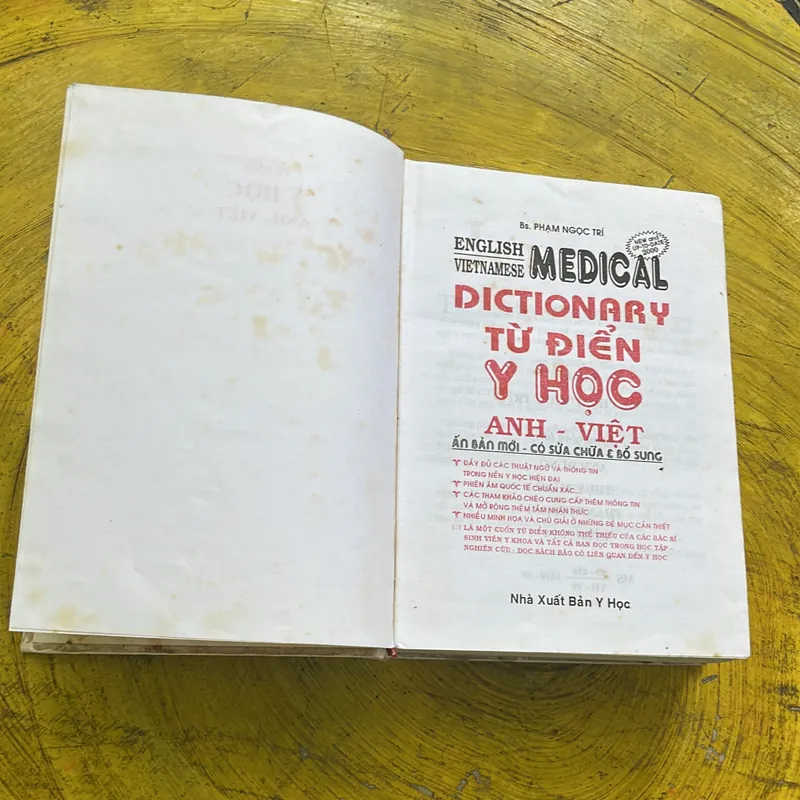 TỪ ĐIỂN Y HỌC ANH- VIỆT- BÁC SĨ PHẠM NGỌC TRÍ 609748