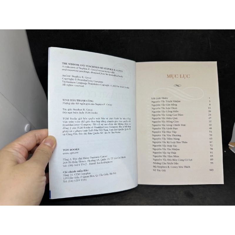 [Phiên Chợ Sách Cũ] Tinh Hoa Thành Công - Những Đúc Kết Ngắn Gọn Của Stephen R.Covey, 2015 1304 SBM 918772