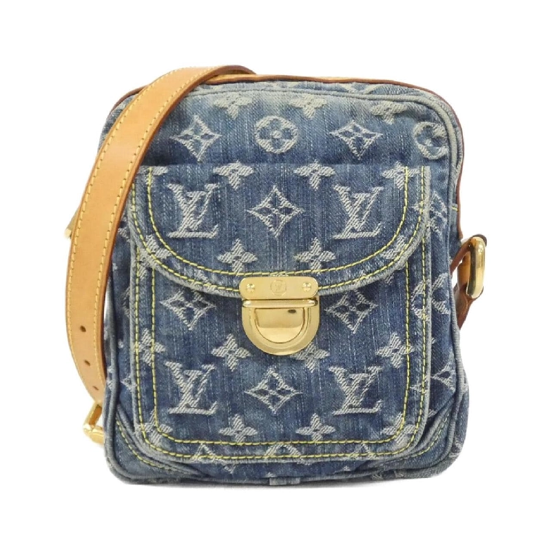 【Vintage】Túi máy ảnh Louis Vuitton Monogram Denim M95348 Túi đeo vai 613490