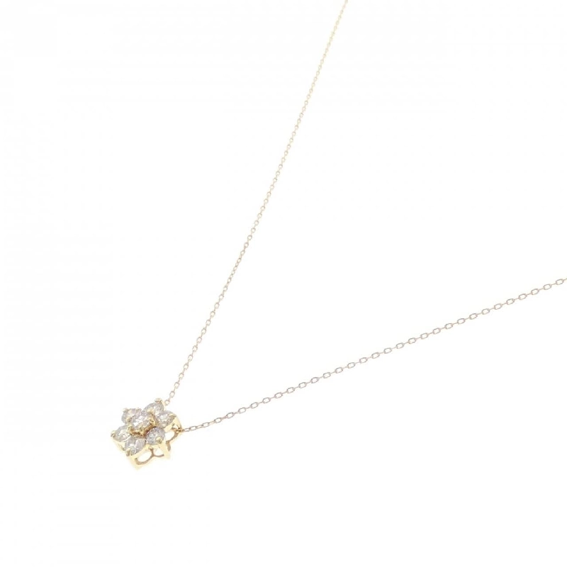 K18YG Hoa Kim Cương Dây Chuyền 0.50CT - Hàng hiệu Chính hãng 863869