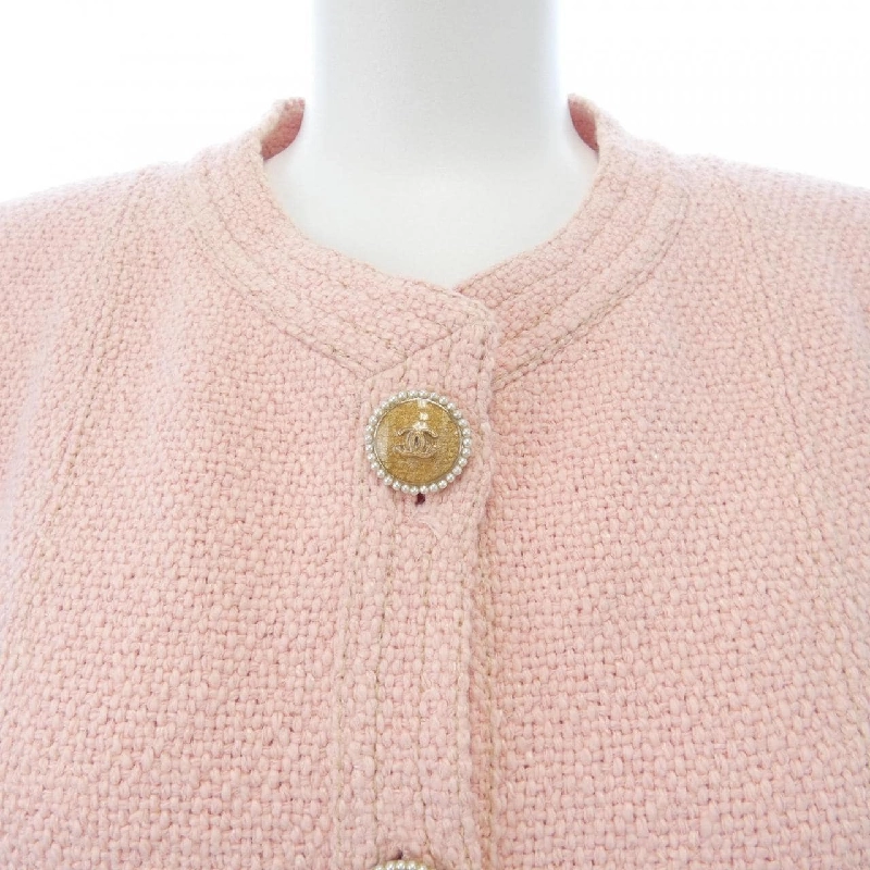 Áo khoác không cổ CHANEL 635307