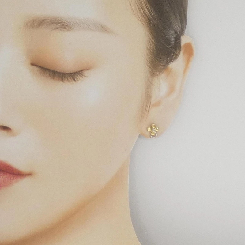 K18YG/PT900 Bông tai - Hàng hiệu Authentic 868628