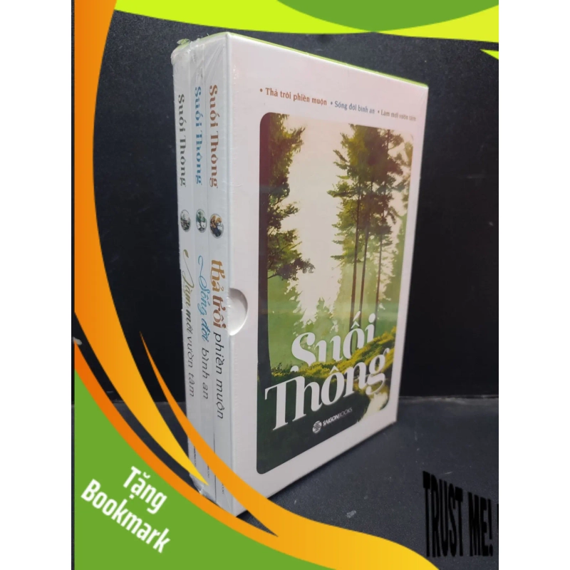 (TẶNG BOOKMARK) Boxset Thả Trôi Phiền Muộn, Sống Đời Bình An, Làm Mới Vườn Tâm Suối Thông mới 100% RBK0804 940117