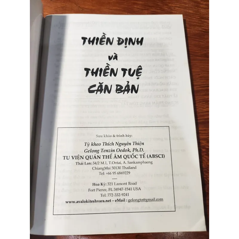 Thiền định và thiền tuệ căn bản 726987