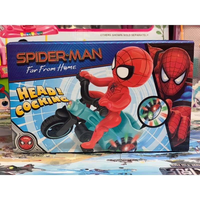 Đồ chơi siêu nhận người nhện spiderman đi xe đạp chạy bằng pin HX143 355861