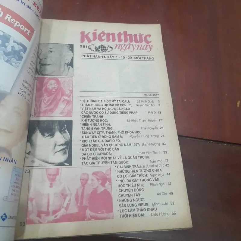 KIẾN THỨC NGÀY NAY số 261 ngày 20-10-1997 613536
