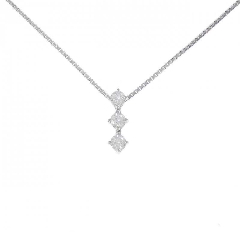 Dây chuyền kim cương ba viên PT900/PT850 0.70CT - Hàng hiệu Chính hãng 858154