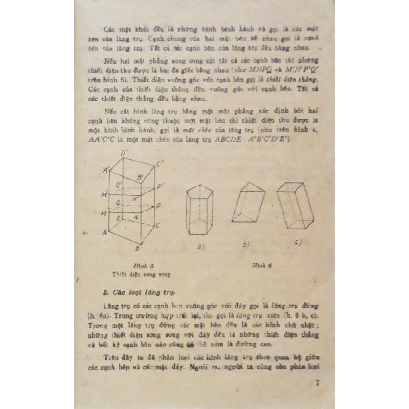 Hình học lớp 12 phổ thông xưa 17955