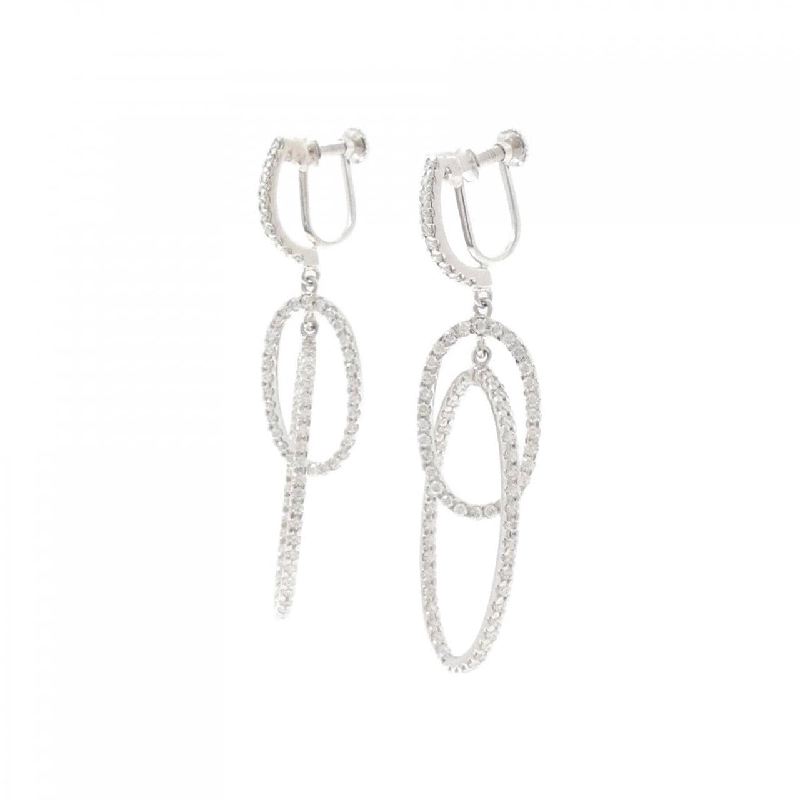 K18WG Bông tai kim cương - Hàng hiệu Authentic 878089