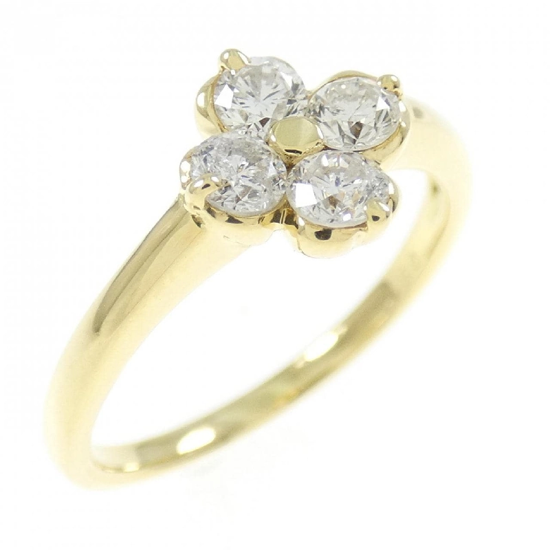 Nhẫn kim cương K18YG hoa 0.50CT 672341