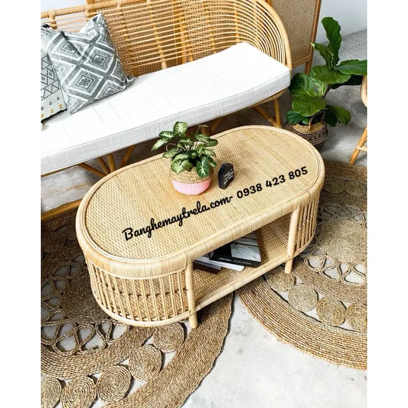 Bàn mây tự nhiên decor 601732