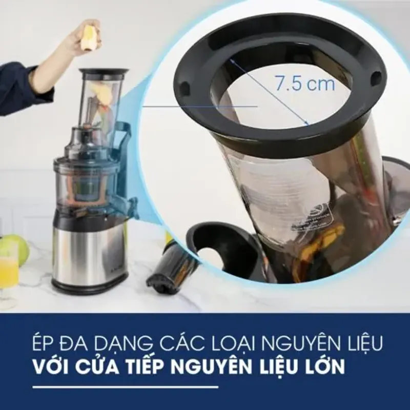 Máy ép chậm KALITE KL-565 MÀU ĐEN-BẠC CHÍNH HÃNG MỚI 100% 574492