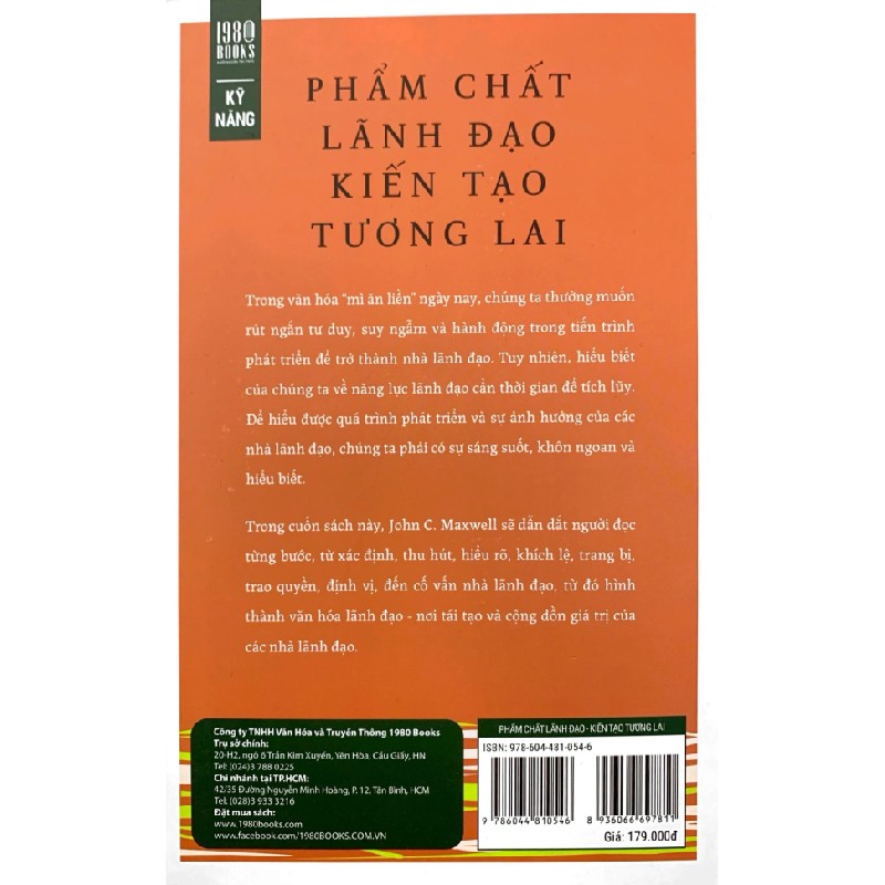 Phẩm Chất Lãnh Đạo - Kiến Tạo Tương Lai - John C. Maxwell 191386