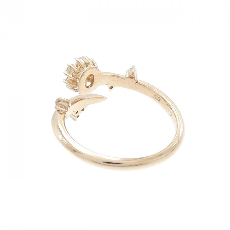 Nhẫn hồng ngọc K18PG hoa kim cương 0.15CT 669207