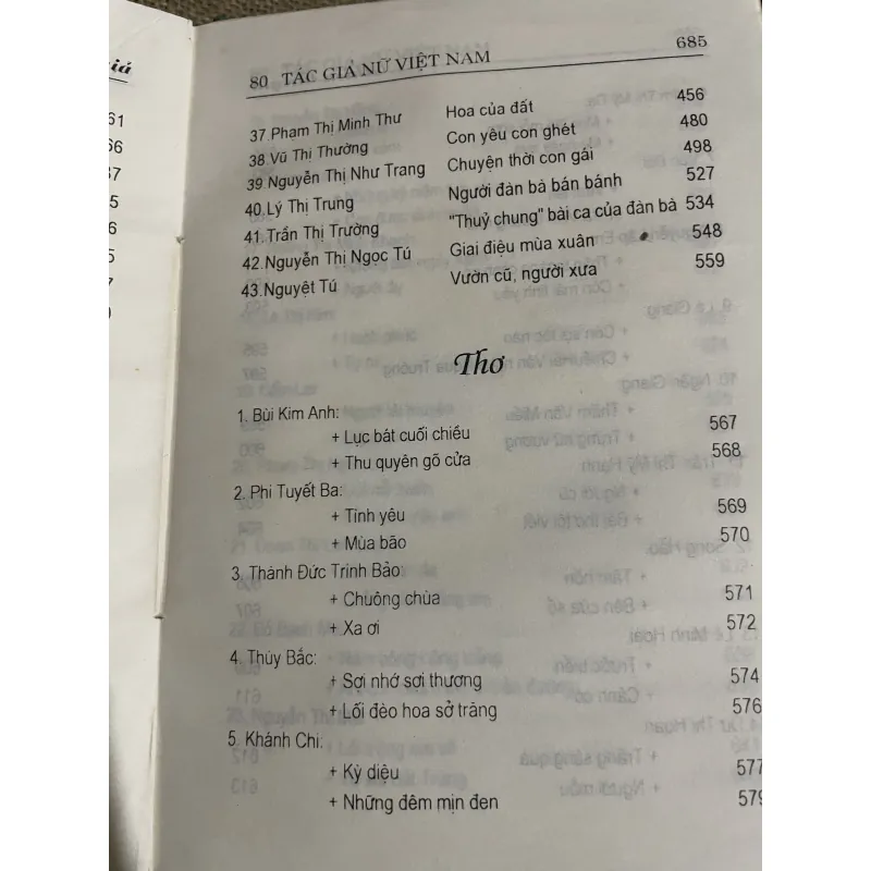80 tác giả nữ Việt Nam - 700 trang, bìa cứng , thơ văn  760376