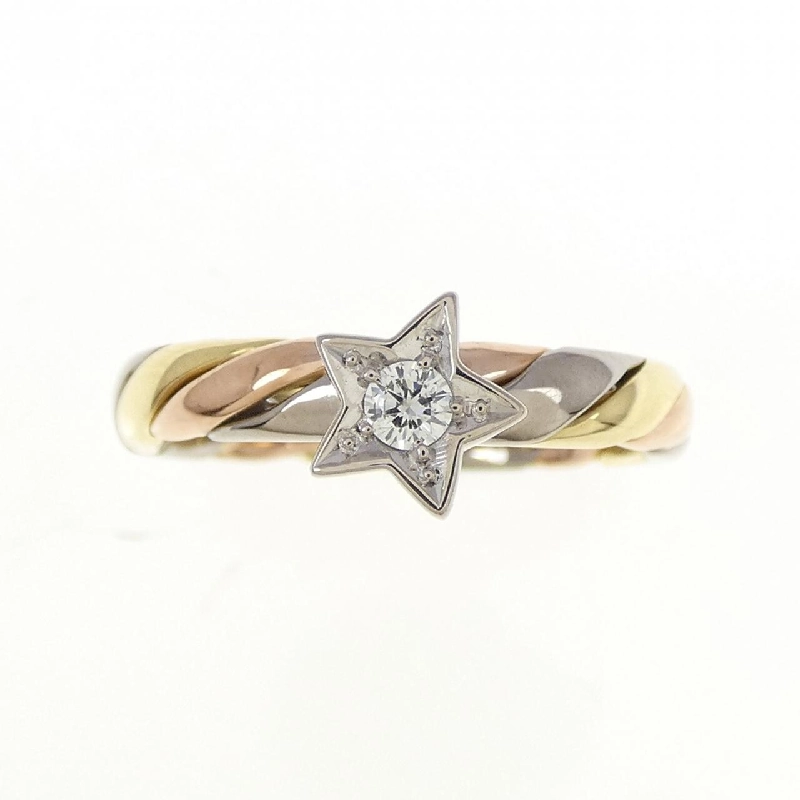 Nhẫn kim cương ba màu K18 0.15CT 670497