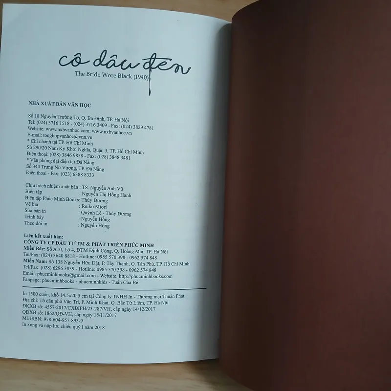Cô Dâu Đen (Tiểu Thuyết Trinh Thám) - Cornell Woolrich 736914