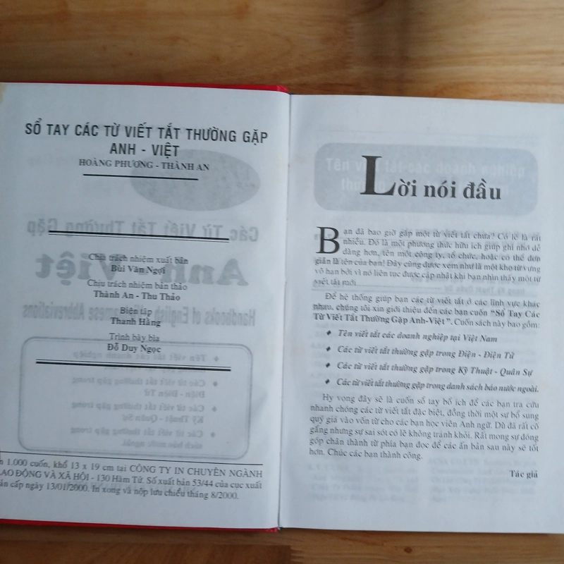 Sổ Tay Các Từ Viết Tắt Anh - Việt (Hoàng Phương, Thành An) 522523