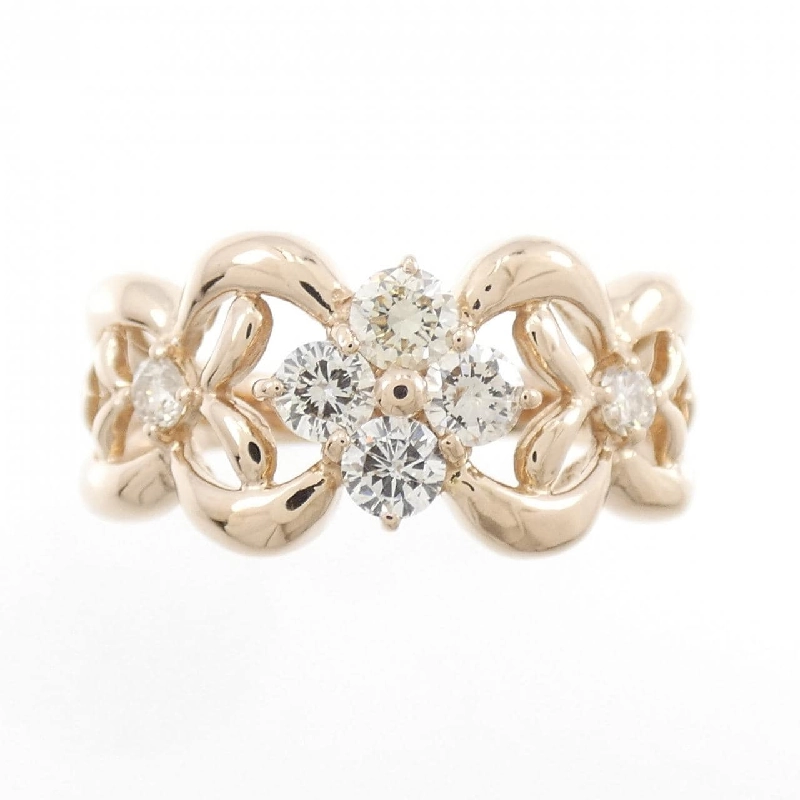 Nhẫn kim cương hoa K18PG 0.52CT 671118